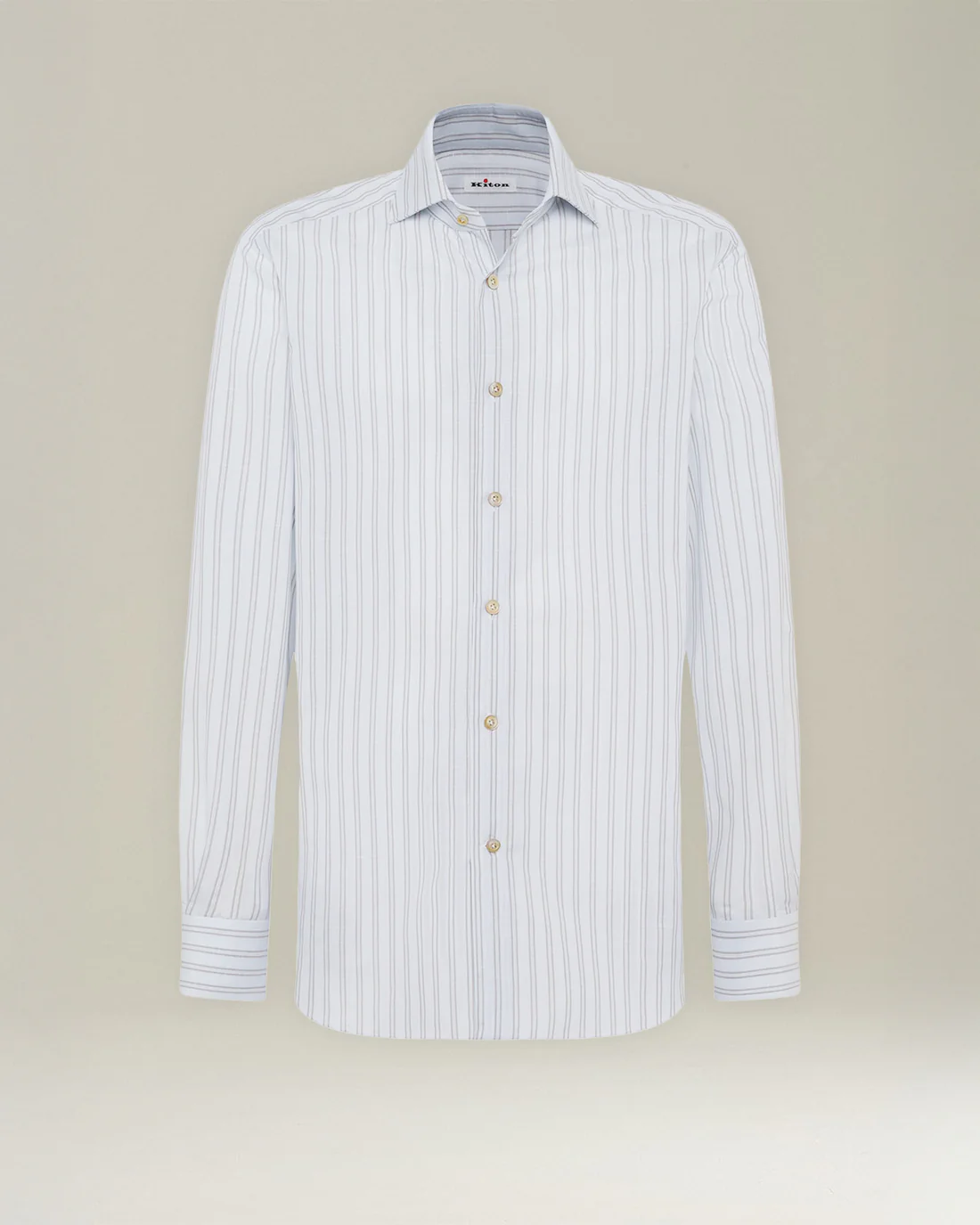 Formal Cotton Shirt - Striped Blue