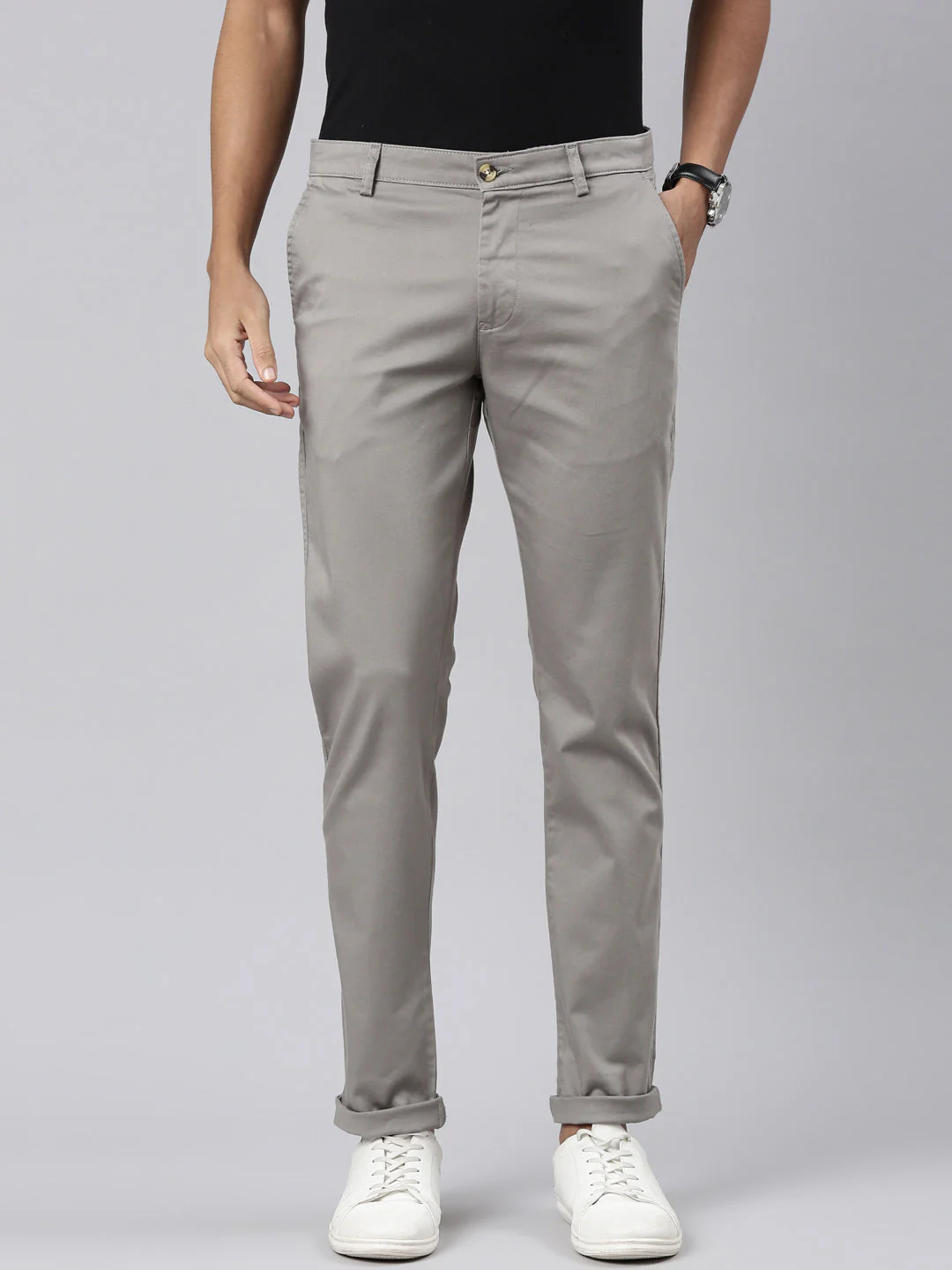 Cotton Trousers - Charcoal